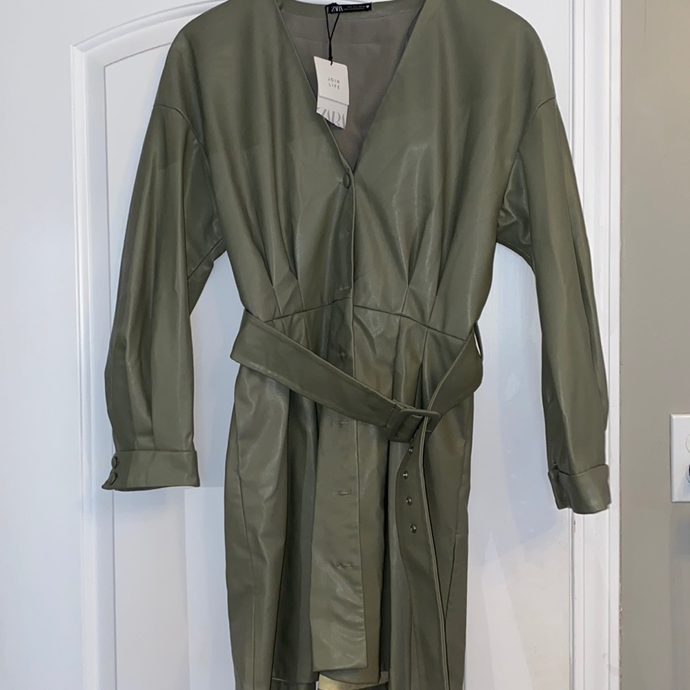 Zara leather dress